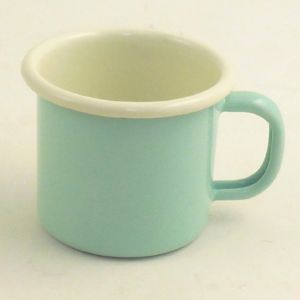 Emaille Becher Mint 6cm